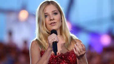 Jackie Evancho, who once came second in <i>America's Got Talent</i>, has agreed to sing the national anthem.