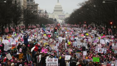 The Women's March in Washington DC the day after Donald Trump's presidential inauguration. Ali Hirsi declined to attend.