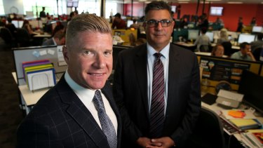 Acquire Learning Group Managing Director John Wall (left) and Executive Chairman Andrew Demetriou