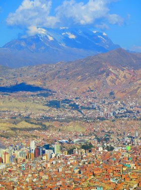 At high-altitude La Paz, the air is so thin some people get out of breath just walking.