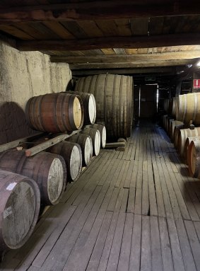 Best's old winery with removable floorboards.