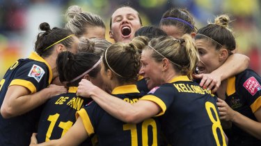 Taking a stand: The Matildas are largely united over the pay dispute.