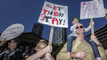 Thousands turned up for the Let Them Stay rally in Melbourne last year.