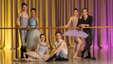 The 2016 Telstra Ballet Dancer Award nominees: Brodie James, Jade Wood, Jill Ogai, Nicola Curry, Callum Linnane and Jarryd Madden (left to right). For the first time in the award's history, nominees are split evenly among genders. 