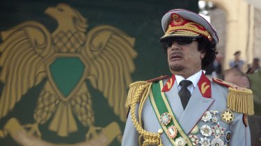 Tyrant: Muammar Gaddafi at a ceremony  in September 2009 to mark the 40th anniversary of the revolution that brought him to power.