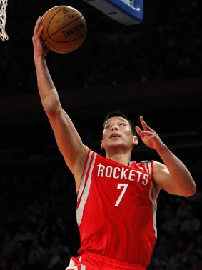 Rockets stint: Jeremy Lin drives to the basket during his two-year sojourn in Houston.