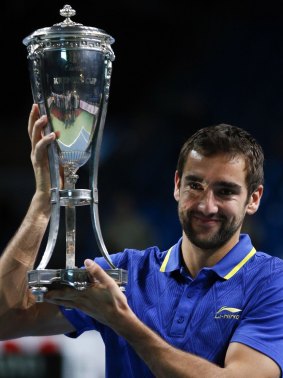 Marin Cilic with his trophy.