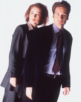 Gillian Anderson and David Duchovny in the original 1990s  series.
