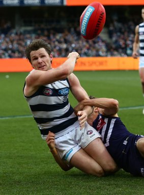 Instrumental: Geelong playmaker Patrick Dangerfield.