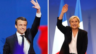 Emmanuel Macron and Marine Le Pen face off in Sunday's presidential election.
