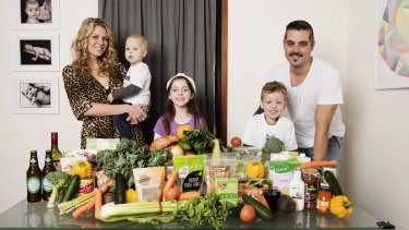 Going green: Amanda Brewer gave her kitchen a shake-up last year when she introduced her family to a 100 per cent vegan diet.