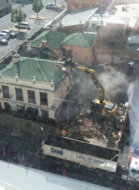 Shaq Demolition pulls down the pub last year. 