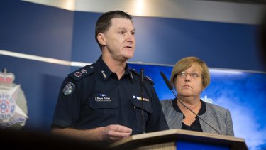 Victoria Police acting Chief Commissioner Shane Patton speaks to the media about the perceived threat of African youth crime.