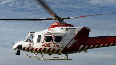 A man who crashed into a house near Geelong has been flown to The Alfred hospital. 