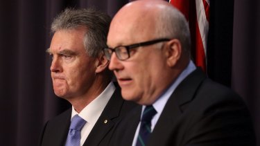 Rushed through anti-terror legislation that could be unnecessary and even counter-productive: Director-General of ASIO Duncan Lewis and Attorney-General George Brandis.