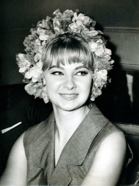 Mandy Rice-Davies, then 18, who gave evidence at a trial at the Old Bailey. 