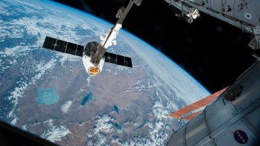 The SpaceX Dragon spacecraft docking with the International Space Station. The next decade will be a boom time for space science.