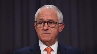 Prime Minister Malcolm Turnbull at a press conference on Tuesday.