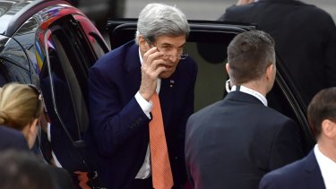Cancelled: US Secretary of State John Kerry  had planned to speak after the UN vote.