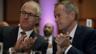 Little to enthuse voters: Malcolm Turnbull and Bill Shorten.