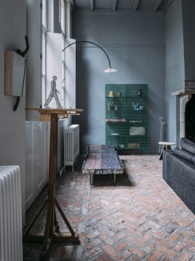 The living space of Antwerp-based gallerist Veerle Wenes.