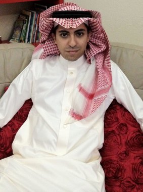 Raif Badawi at home in Saudi Arabia in 2012.