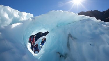 Fox Glacier: some tours have been cancelled as ice melts.