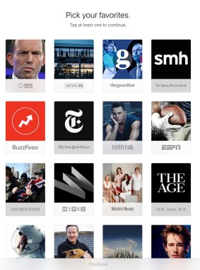 Apple's new News app filters sources according to your interests.