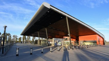 The newly opened Leppington Station in Sydney's south west.