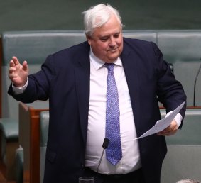 Member for Fairfax Clive Palmer.