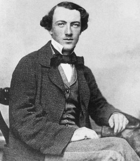 Tom Wills as a young man in 1857/58, when he was regarded as the finest cricketer in Australia. At roughly the same time he instigated the game of Australian Rules football.
