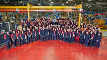 175 Holden staff gathered to witness the final Australian-made engine.
