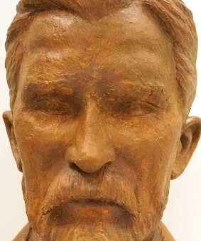 The bust of Charles Scrivener by Ninon Geier does not quite do justice to his spectacular drooping moustache. 