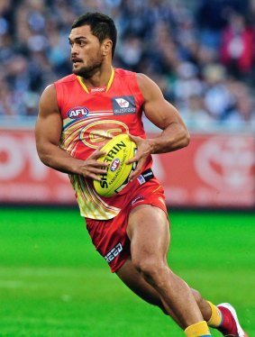 Karmichael Hunt during his time with the Gold Coast Suns.