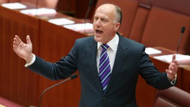 Senate's most vocal opponent of marriage equality, Eric Abetz.