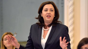 Premier Annastacia Palaszczuk said $40 million would be spent "aggressively" attracting businesses. But she couldn't say how.