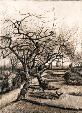 The Parsonage Garden at Nuenen in Winter, 1884, by Vincent van Gogh.