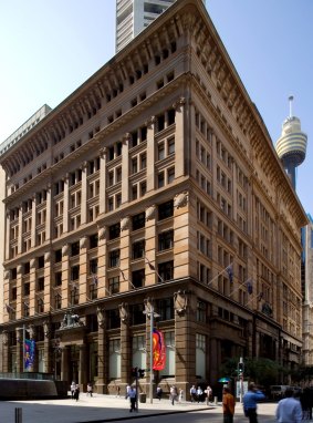 The former CBA, money box bank at 120 Pitt Street, now known as 5 Martin Place.