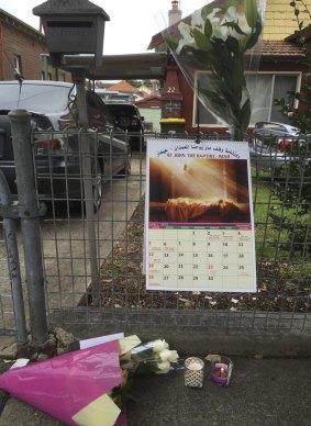 Flowers have been left at Andrew Chan's family home in Enfield.