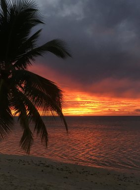 Sunset at Tamanu Beach Resort.