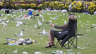 The aftermath of the Melbourne Cup.