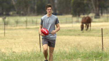 Schache on the farm at Seymour