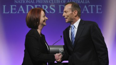 Former PM Julia Gillard must have felt a teensy weensy bit of schadenfreude over former PM Tony Abbott's short-lived leadership. Right?