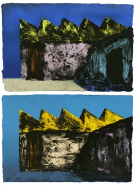 The finished work: <i>Night and Day</i>, lithograph by Jim Pavlidis.