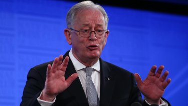Trade Minister Andrew Robb speaks to the National Press Club in Canberra on Wednesday.