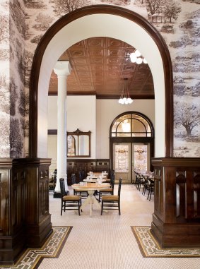 The Driskill's ornate interior.