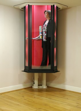 Terry Lift's 'Lifestyle' elevator moves between floors without an elevator shaft.