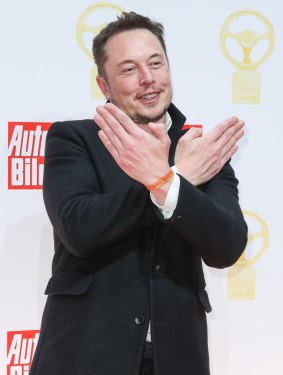 Elon Musk fired off a provocative tweet as Tesla shares soared.