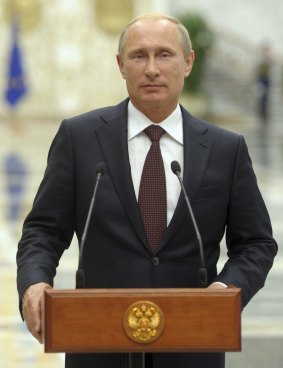 Leaders apart: Vladimir Putin may face a ban.