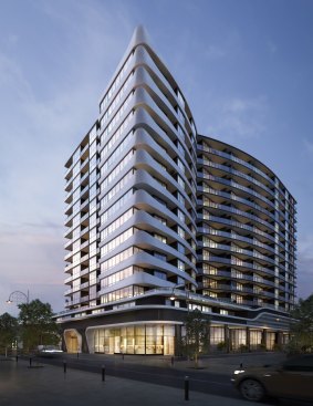An artist's impression of the Galleria apartment project at 52-54 O'Sullivan Road Glen Waverley.